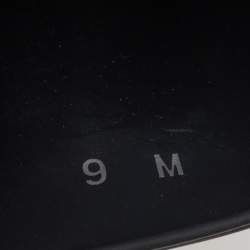 Pre Owned Salvatore Ferragamo Dark Blue Rubber Amos Slides Size 43