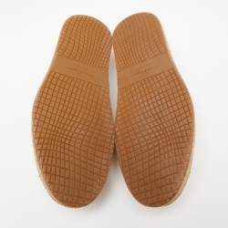 Salvatore Ferragamo Yellow Crocodile Leather Lampedusa Slip On Espadrilles Size 44.5