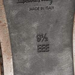 مملوكة مسبقًا Salvatore Ferragamo Dark Brown Leather Slip-On Loafers Size 43.5