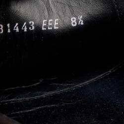 Pre Owned Salvatore Ferragamo Black Leather Penny Slip On Loafers Size 42.5