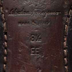 Pre Owned Salvatore Ferragamo Black Suede Loreno Tassel Slip On Loafers Size 42.5