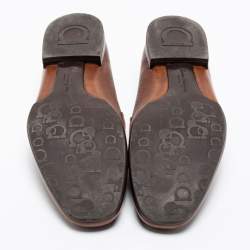 Pre Owned حذاء لوفرز سالفاتوري فيراغامو كونر جلد بني مقاس 46