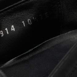 Pre Owned Salvatore Ferragamo Black Leather Gancini Slip On Loafers Size 44.5