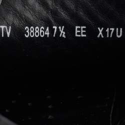 Pre Owned Salvatore Ferragamo Black Woven Leather Parigi Gancio Bit Loafers Size 41.5