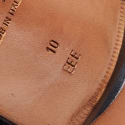 Pre Owned Salvatore Ferragamo Black Crocodile Leather Pablo Penny Loafers Size 44