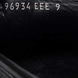 Pre Owned Salvatore Ferragamo Black Leather Gancini Loafers Size 43