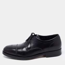 Salvatore Ferragamo Black Leather Oxfords Size 39
