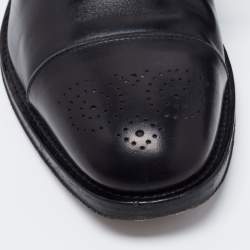 Salvatore Ferragamo Black Leather Oxfords Size 39