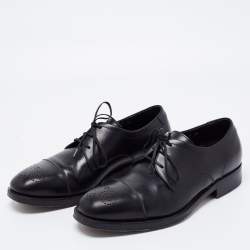 Salvatore Ferragamo Black Leather Oxfords Size 39