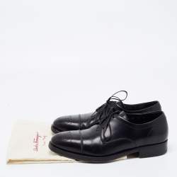 Salvatore Ferragamo Black Leather Oxfords Size 39