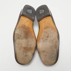 مملوكة مسبقًا Salvatore Ferragamo Brown Leather Gancini Loafers Size 41