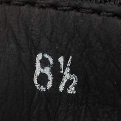 Pre Owned Salvatore Ferragamo Black/Red Brocade Fabric Rebel Printed Low Top Sneakers Size 42.5 