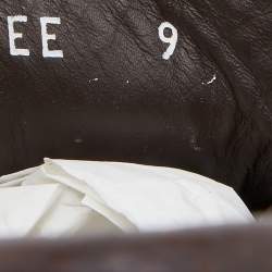 Pre Owned Salvatore Ferragamo Dark Brown Leather Slip On Loafers Size 43