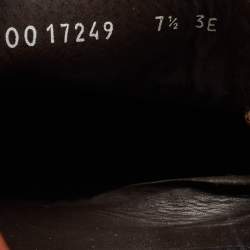 Pre Owned Salvatore Ferragamo Brown Leather Bow Slip On Loafers Size 41.5