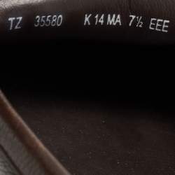 Pre Owned Salvatore Ferragamo Brown Horsebit Slip On Leather Loafers Size 41.5