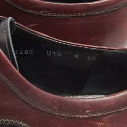 Pre Owned Salvatore Ferragamo Black/Brown Leather Lace Up Brogue Derby Size 42