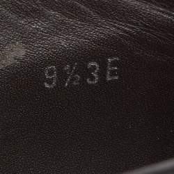 Pre Owned Salvatore Ferragamo Black Leather Goliath Loafers Size 43.5 