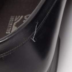 Pre Owned Salvatore Ferragamo Black Leather Goliath Loafers Size 43.5 