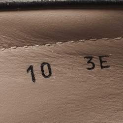 مملوكة مسبقًا Salvatore Ferragamo Black Leather Braided Bow Loafers Size 44