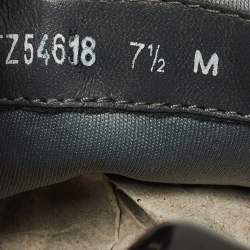 مملوكة مسبقًا Salvatore Ferragamo Black Leather Low Top Sneakers Size 41.5 