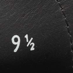 Pre Owned Salvatore Ferragamo Black Leather Gancini Loafers Size 43.5