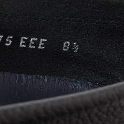 مملوكة مسبقًا Salvatore Ferragamo Black Leather Slip On Loafers Size 42.5 