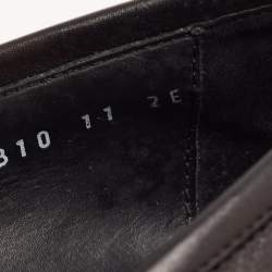 Salvatore Ferragamo Black Leather Loreno Tassel Slip On Loafers Size 45