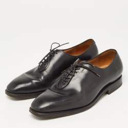 Salvatore Ferragamo Black Leather Lace up Bit Loafers Size 43
