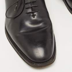 Salvatore Ferragamo Black Leather Lace up Bit Loafers Size 43