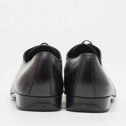 Salvatore Ferragamo Black Leather Lace Up Oxfords Size 43
