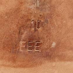 Pre Owned Salvatore Ferragamo Burgundy Leather Lanier Lace Up Derby Size 44