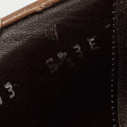 Pre Owned Salvatore Ferragamo Brown Leather Penny Loafers Size 40.5 