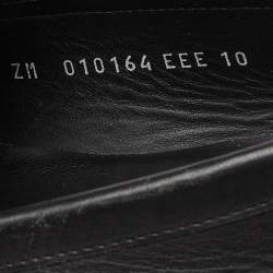 Pre Owned Salvatore Ferragamo Black Leather Loafers Size 44