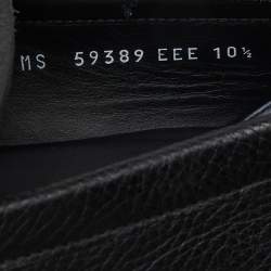 مملوكة مسبقًا Salvatore Ferragamo Black Leather Gancini Bit Loafers Size 44.5