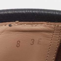 Salvatore Ferragamo Navy Blue Leather Mason Loafers Size 42