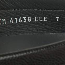 Salvatore Ferragamo Black Leather Gancini Loafers Size 41
