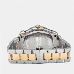 Pre Owned Salvatore Ferragamo 1898 Series FF3070014 Silver White Dial Two-Tone Stainless Steel Men's Wristwatch 40 mm