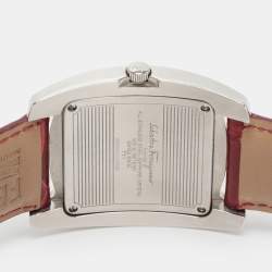 Pre Owned Salvatore Ferragamo Vara White Stainless Steel Men's Wristwatch 38 mm