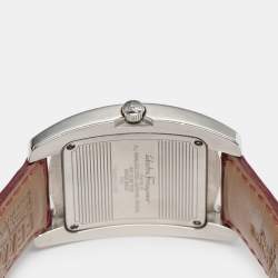 Pre Owned Salvatore Ferragamo Vara White Stainless Steel Men's Wristwatch 38 mm