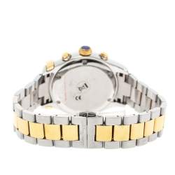Pre Owned Salvatore Ferragamo White Two-Tone Stainless Steel 1898 Series F78LCQ9501 Men's Wristwatch 42 mm