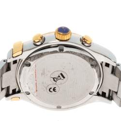 Pre Owned Salvatore Ferragamo White Two-Tone Stainless Steel 1898 Series F78LCQ9501 Men's Wristwatch 42 mm