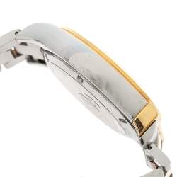 Pre Owned Salvatore Ferragamo White Two-Tone Stainless Steel 1898 Series F78LCQ9501 Men's Wristwatch 42 mm