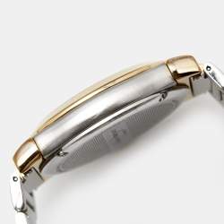 Pre Owned Salvatore Ferragamo Silver Two Tone Stainless Steel F10 Men's Wristwatch 38 mm