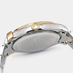 Pre Owned  Salvatore Ferragamo Black Two-Tone Stainless Steel 1898 F62LBQ9509S095 Men's Wristwatch 39 mm