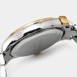 Pre Owned  Salvatore Ferragamo Black Two-Tone Stainless Steel 1898 F62LBQ9509S095 Men's Wristwatch 39 mm