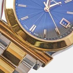 Pre Owned  Salvatore Ferragamo Black Two-Tone Stainless Steel 1898 F62LBQ9509S095 Men's Wristwatch 39 mm