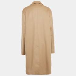 Sandro Beige Wool Single Breasted Overcoat XL