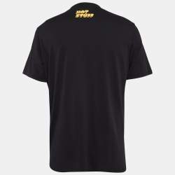 Sandro x Hot Stuff Black Embroidered Crew Neck T-shirt L