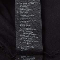 Sandro x Hot Stuff Black Embroidered Crew Neck T-shirt L