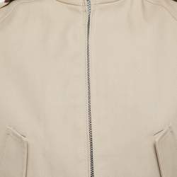Sandro Beige Cotton Zip-Up  Jacket S